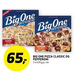 Bunnpris BIGONEPIZZA CLASSIC OG PEPPERONI, NOK 65 tilbud