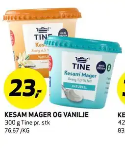 Bunnpris KESAM MAGER OG VANILJE, NOK 23 tilbud