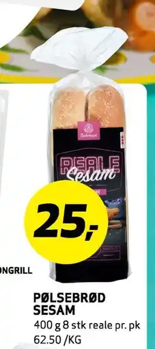 Bunnpris PØLSEBRØD SESAM, NOK 25 tilbud