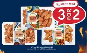 Rema 1000 UTVALGTE KYLLINGPRODUKTER tilbud
