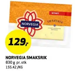 Bunnpris NORVEGIA SMAKSRIK, NOK 129 tilbud
