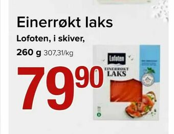 Spar Einerrøkt laks tilbud