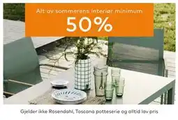Skeidar Alt av sommerens interiør minimum tilbud