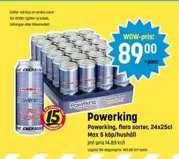 Eurocash Powerking, SEK 89 tilbud