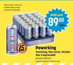 Eurocash Powerking, SEK 89 tilbud