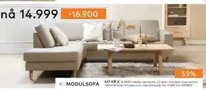 Skeidar Hedda hjørnesofa, NOK 14999 tilbud