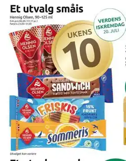 Joker Et utvalg småis, NOK 10 tilbud
