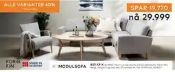Skeidar Noor Lux hjørnesofa, NOK 29999 tilbud