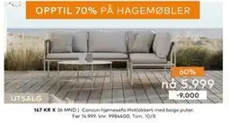 Skeidar Cancun hjørnesofa, NOK 5999 tilbud