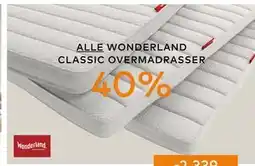 Skeidar ALLE WONDERLAND CLASSIC OVERMADRASSER tilbud