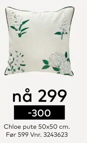 Skeidar Chloe pute, NOK 299 tilbud