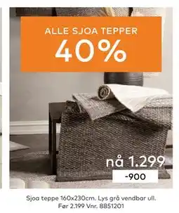 Skeidar ALLE SJOA TEPPER tilbud