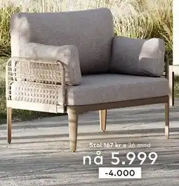 Skeidar Stol, NOK 5999 tilbud