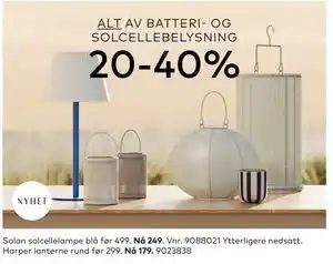 Skeidar Solan solcellelampe, NOK 2499 tilbud