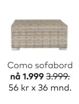 Skeidar Como sofabord, NOK 1999 tilbud