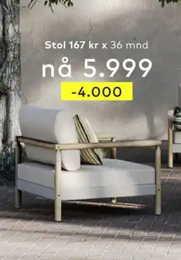 Skeidar Loungestol, NOK 5999 tilbud