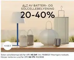 Skeidar Harper lanterne rund, NOK 179 tilbud