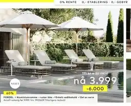Skeidar Amalfi solseng, NOK 3999 tilbud