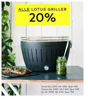 Skeidar ALLE LOTUS GRILLER tilbud