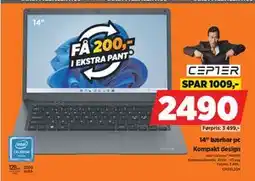POWER 14 bærbar pc, NOK 2490 tilbud