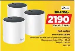 POWER Dual-band AX3000, NOK 2190 tilbud