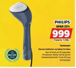 POWER Tøydamper, NOK 999 tilbud
