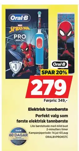 POWER Elektrisk tannbørste, NOK 279 tilbud