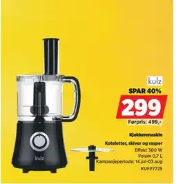 POWER Kjøkkenmaskin, NOK 299 tilbud