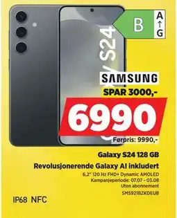 POWER Galaxy S24 128 GB, NOK 6990 tilbud
