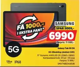 POWER 5G-tilkobling (dobbel-SIM), NOK 6990 tilbud