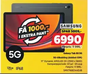 POWER 5G-tilkobling (dobbel-SIM), NOK 6990 tilbud