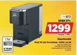 POWER Kapselmaskin, NOK 1299 tilbud