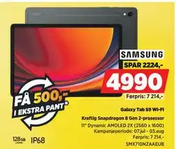 POWER Galaxy Tab S9 Wi-Fi, NOK 4990 tilbud