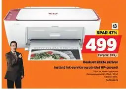 POWER DeskJet 2823e skriver, NOK 499 tilbud