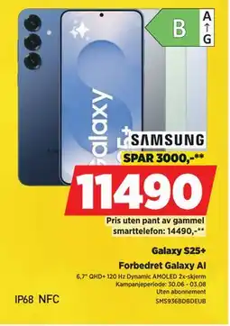 POWER Galaxy S25+, NOK 11490 tilbud