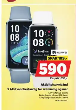 POWER Aktivitetsarmbånd, NOK 590 tilbud