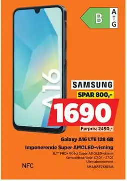 POWER Galaxy A16 LTE 128 GB, NOK 1690 tilbud