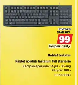 POWER Kablet tastatur, NOK 99 tilbud