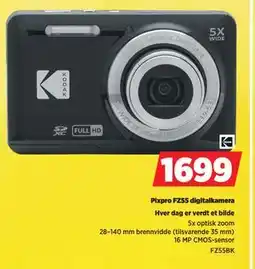 POWER Pixpro FZ55 digitalkamera, NOK 1699 tilbud