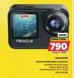 POWER TRIAC7007BK, NOK 790 tilbud