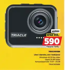 POWER TRIAC6006BK, NOK 590 tilbud