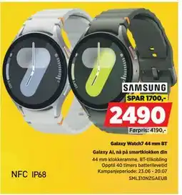 POWER Galaxy Watch7 44 mm BT, NOK 2490 tilbud