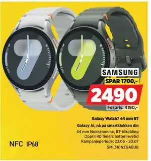 POWER Galaxy Watch7 44 mm BT, NOK 2490 tilbud