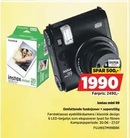 POWER instax mini 99, NOK 1990 tilbud
