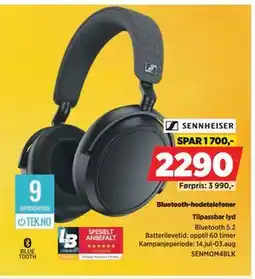 POWER Bluetooth-hodetelefoner, NOK 2290 tilbud