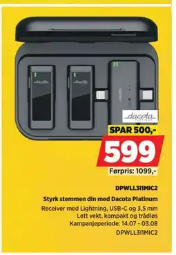 POWER DPWLL3I1MIC2, NOK 599 tilbud
