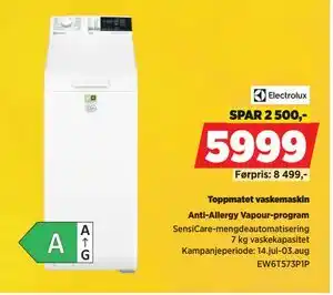 POWER Toppmatet vaskemaskin, NOK 5999 tilbud
