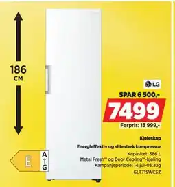 POWER Kjøleskap, NOK 7499 tilbud