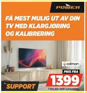 POWER TVKLAR: SDR kalibrering tilbud