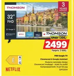 POWER FHD Google TV, NOK 2499 tilbud